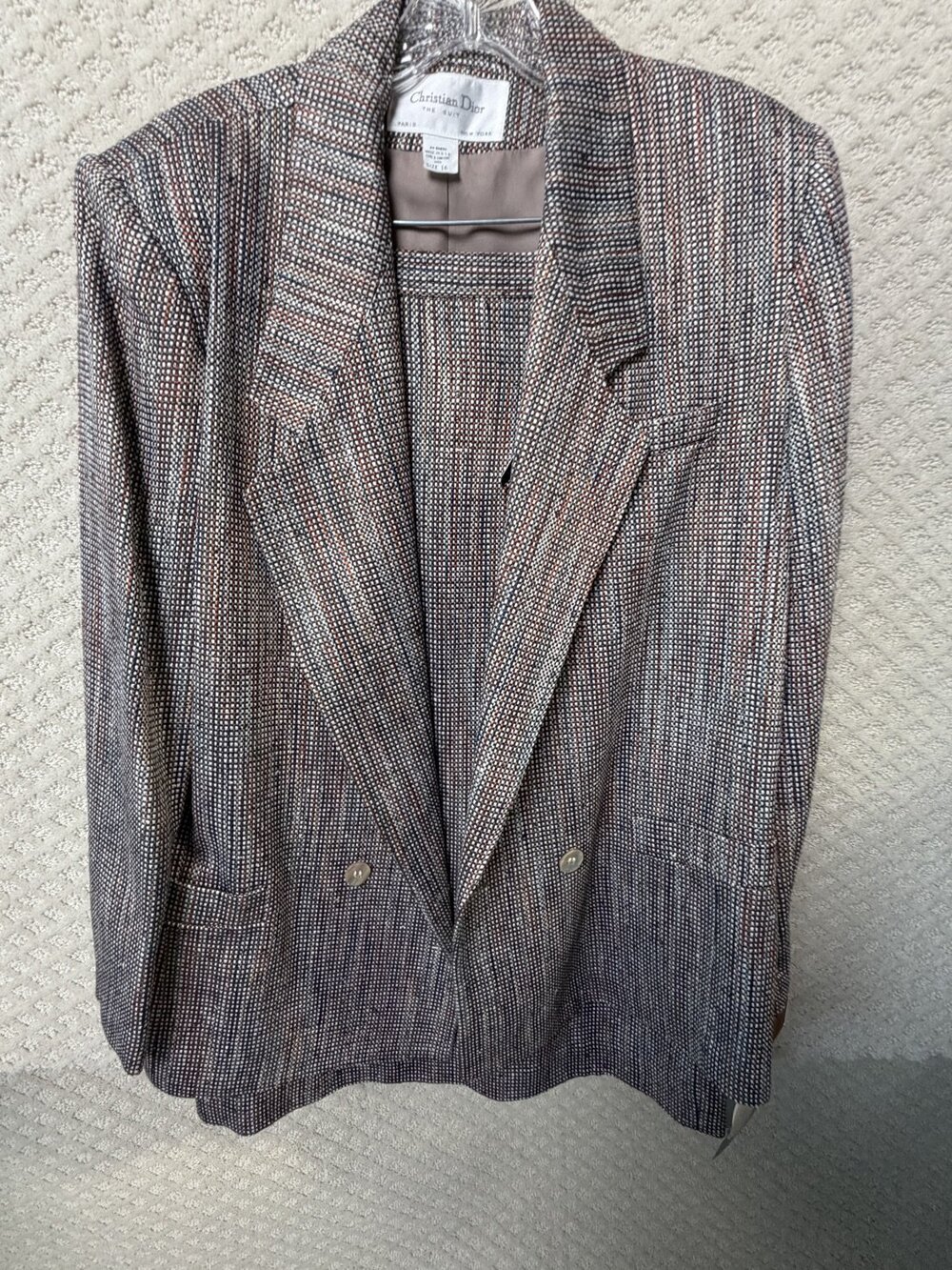 NWT Dior Christian THE SUIT PARIS YORK Multicolor Women NEW SIZE Skirt Size 16